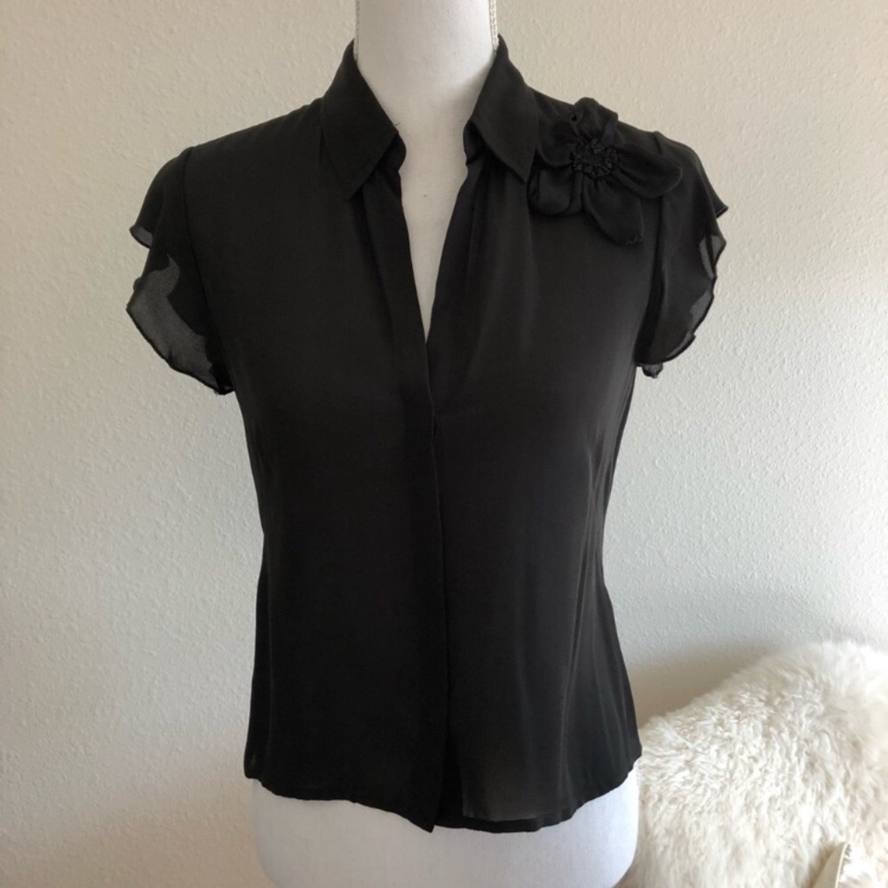 👗 Max Studio 100% Silk Blouse small